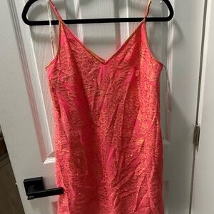 Lilly Pulitzer  🌸Lela silk Pink and Gold Dress